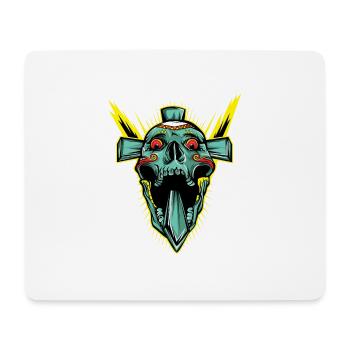 Hallo! Holen Sie sich dieses einzigartige Skull - Mousepad (Querformat) - Weiß - Vorne