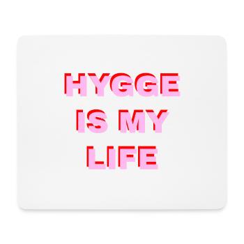 Hygge Is My Life - Tapis de souris (format paysage) - blanc - Devant