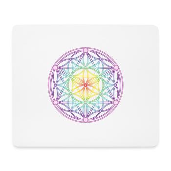Same des Lebens & Tetrahedron - Mousepad (Querformat) - Weiß - Vorne