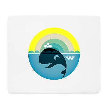 Wal - Mousepad (Querformat) - Weiß - Vorne