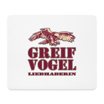 GREIFVOGEL Liebhaberin - Adler - Mousepad (Querformat) - Weiß - Vorne