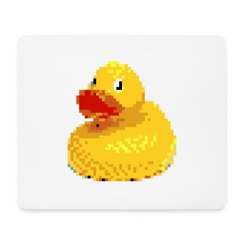 Pixel rubber duck - Mouse Pad (horizontal) - white - Front