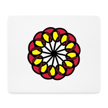 mandala - Mousepad (Querformat) - Weiß - Vorne