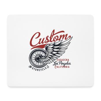 1709 Motorcycle 2 - Tapis de souris (format paysage) - blanc - Devant