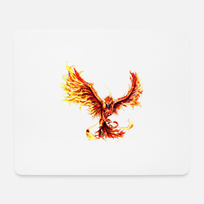 Phoenix - Tapis de souris (format paysage) - blanc