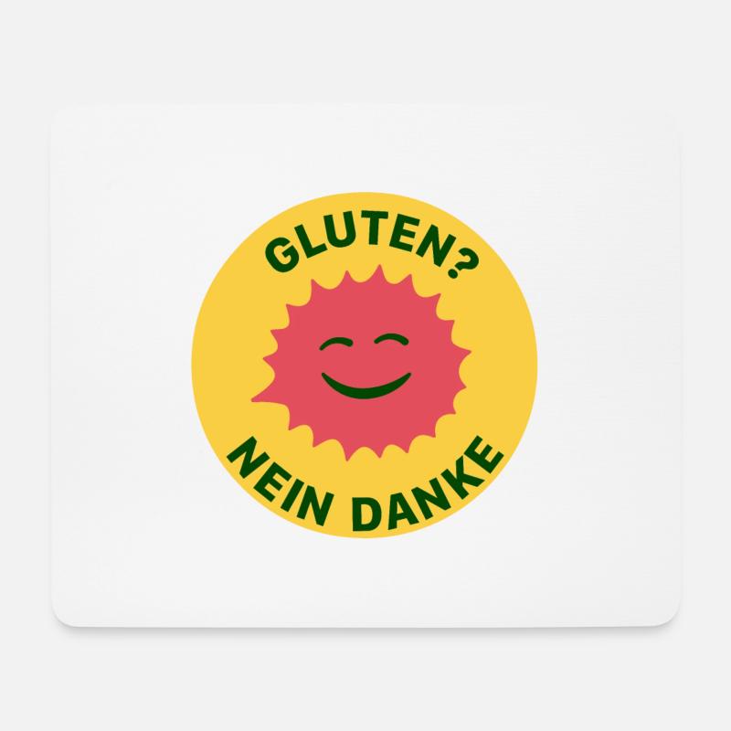 Gluten Nein Danke - Mousepad (Querformat) - Weiß