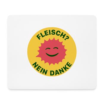 Fleisch Nein Danke - Mousepad (Querformat) - Weiß - Vorne