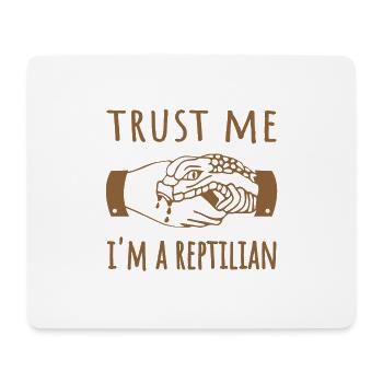 Croyez-moi, je suis un t-shirt Meme Illuminati Reptilian - Tapis de souris (format paysage) - blanc - Devant