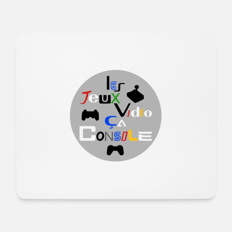 VIDEO GAMES, THIS CONSOLE! - Mouse Pad (horizontal) - white