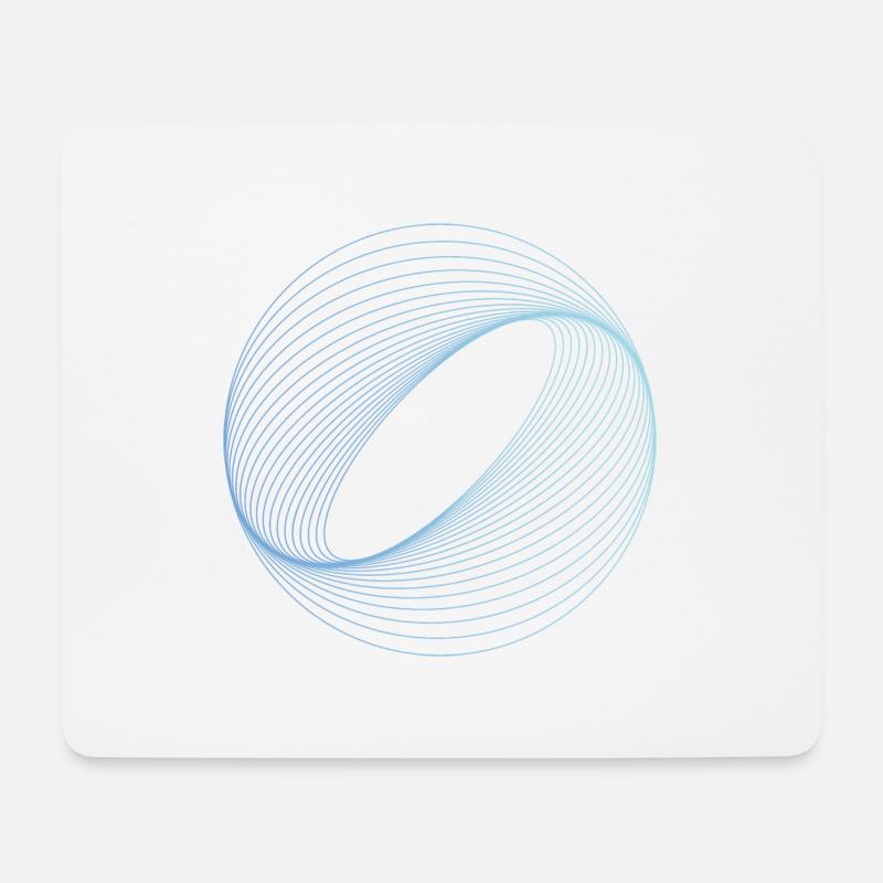 Optische Illusion Muster Formen Geometrie Geschenk - Mousepad (Querformat) - Weiß