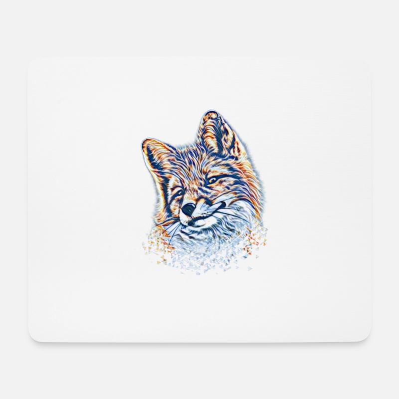Fuchs - Mousepad (Querformat) - Weiß