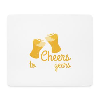 Anniversaire Cheers to 70 Years Prost Idée cadeau - Tapis de souris (format paysage) - blanc - Devant