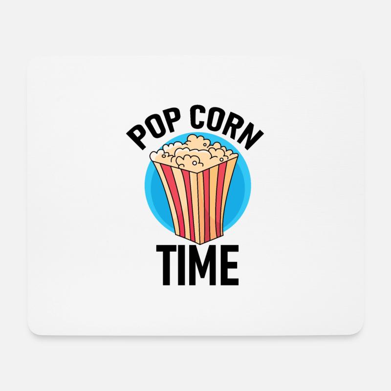 Popcorn Time! - Mouse Pad (horizontal) - white