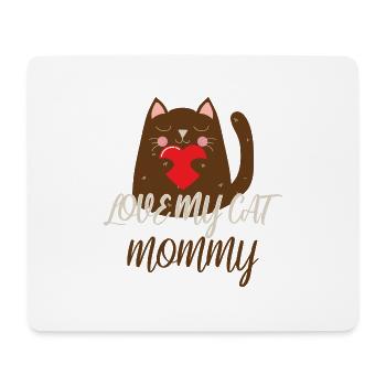 Cat Mommy - Mouse Pad (horizontal) - white - Front
