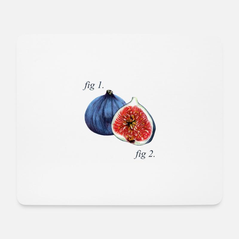 Abb1. Feigen Diagramm. - Mousepad (Querformat) - Weiß