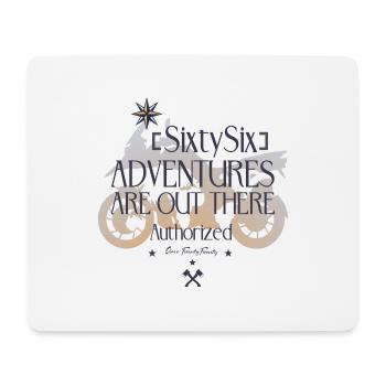 Adventures Are Out There 'Authorized' - Mouse Pad (horizontal) - white - Front
