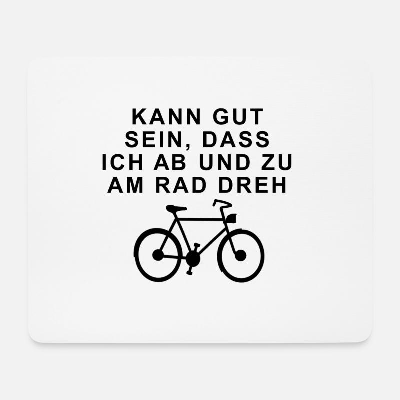 Fahrrad Sprüche - Mousepad (Querformat) - Weiß