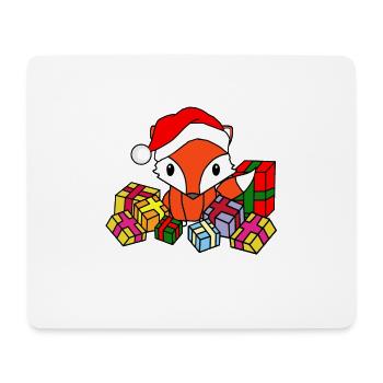 Christmas fox gifts Christmas present - Mouse Pad (horizontal) - white - Front