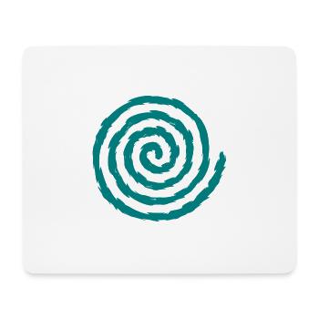 Spirale symbole croissance et élargissement vert bleu - Tapis de souris (format paysage) - blanc - Devant