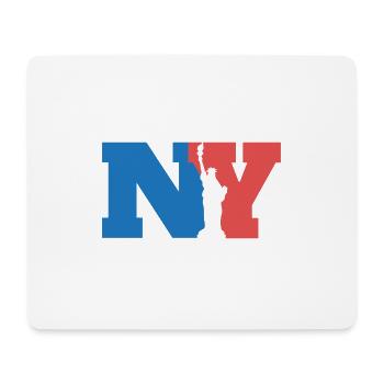 City NY New York De la Liberté Idée cadeau - Tapis de souris (format paysage) - blanc - Devant