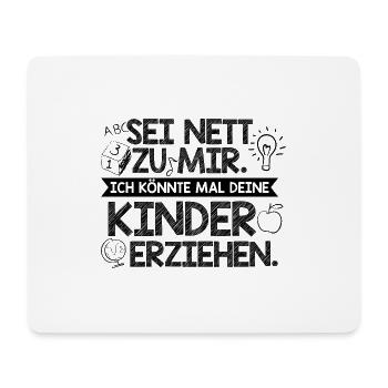 Erzieherin Erzieher | Ausbildung Beruf Geschenke - Mousepad (Querformat) - Weiß - Vorne