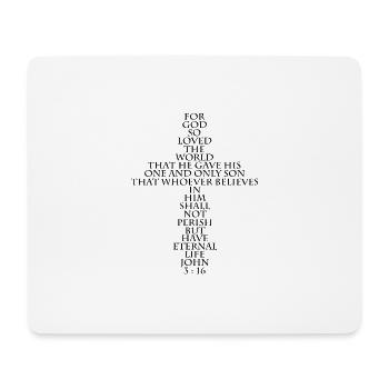 Jean 3:16 Bible - Tapis de souris (format paysage) - blanc - Devant