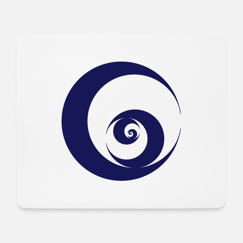 Wave, Vortex, circle, swirl, surfing, seem, sea. - Mouse Pad (horizontal) - white
