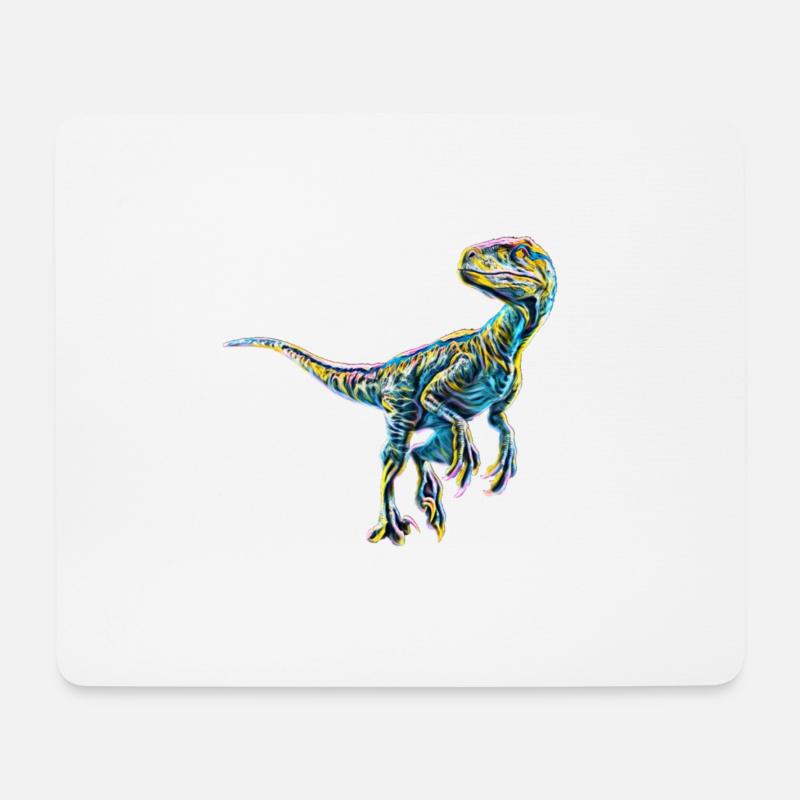 Velociraptor - Mouse Pad (horizontal) - white