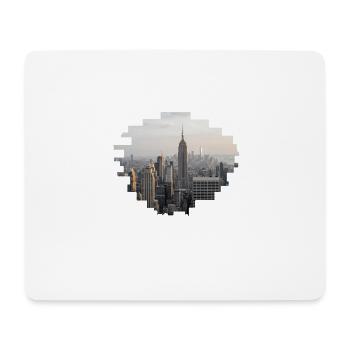 New York États-Unis NYC - Tapis de souris (format paysage) - blanc - Devant