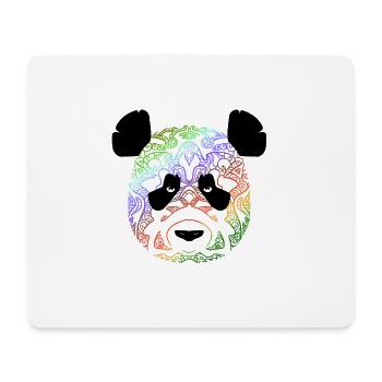 Panda in Farbe 2 - Mousepad (Querformat) - Weiß - Vorne