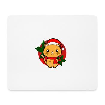 Katzen für Weihnachten - All I want for Christmas - Mousepad (Querformat) - Weiß - Vorne