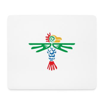 Azteken Symbol Adler Tribal Design Geschenkidee - Mousepad (Querformat) - Weiß - Vorne