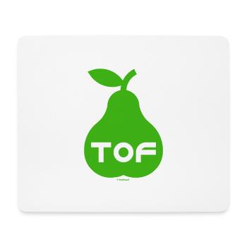Kühle Birne - Mousepad (Querformat) - Weiß - Vorne