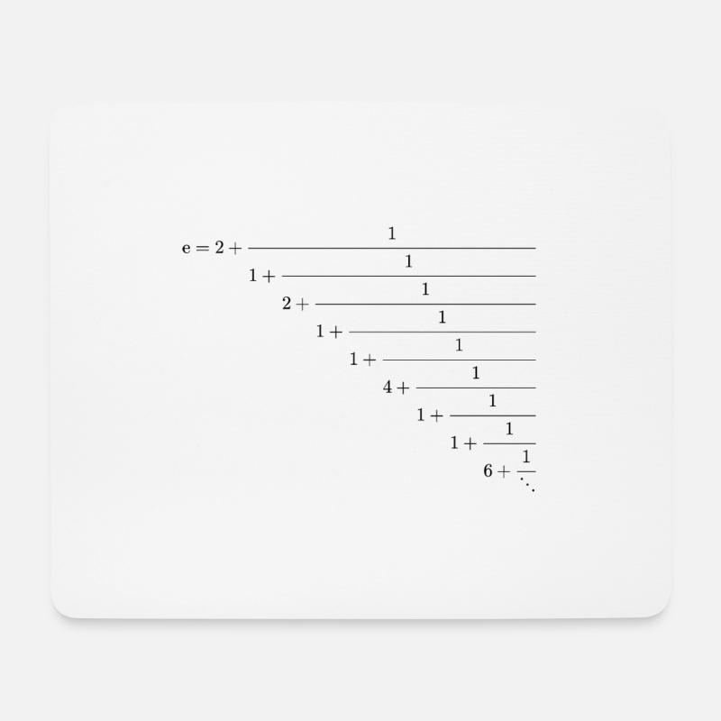 Euler chain break - Mouse Pad (horizontal) - white
