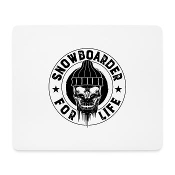 Geschenke für Snowboarder | Snowboard Snowboarding - Mousepad (Querformat) - Weiß - Vorne