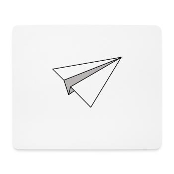 Papier avion papier avion construction art enfants - Tapis de souris (format paysage) - blanc - Devant