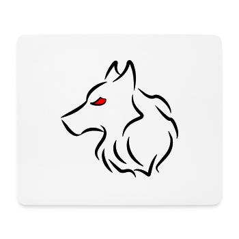 The wolf - Mouse Pad (horizontal) - white - Front