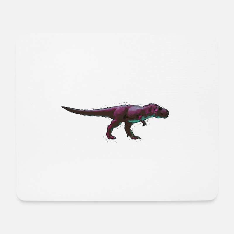 Raptor Dino dinosaurs Dinosaurier - Mousepad (Querformat) - Weiß