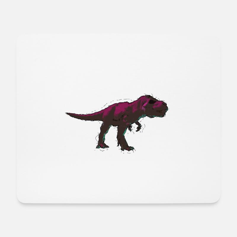 Raptor Dino dinosaurs Dinosaurier - Mousepad (Querformat) - Weiß