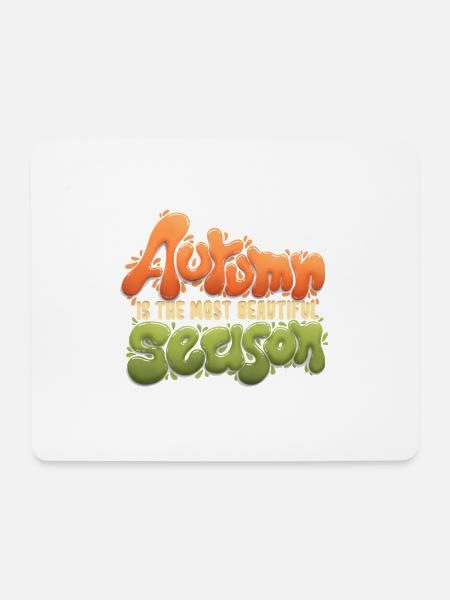 Autumn Season - Mouse Pad (horizontal) - white