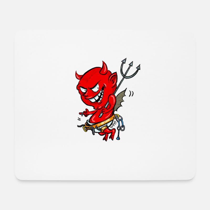 Baby Devil - Kletter T-Shirt - Mousepad (Querformat) - Weiß