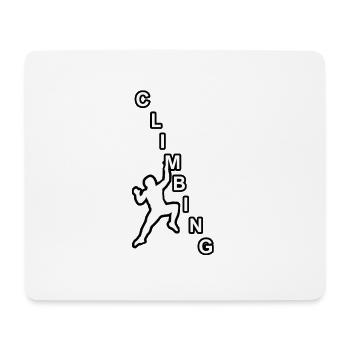 Klettern- Kletterer Geschenk - Mousepad (Querformat) - Weiß - Vorne