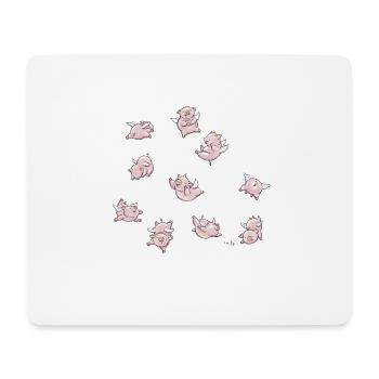 Pigs Fly - Mousepad (Querformat) - Weiß - Vorne