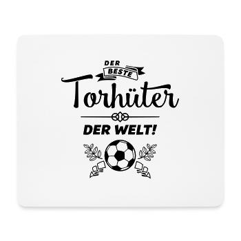 der beste torhüter - Mousepad (Querformat) - Weiß - Vorne