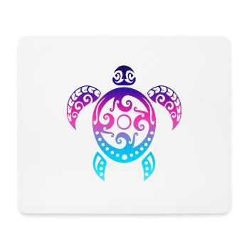 Maori Turtle Honu Tribal Tattoo Neo Gift - Mouse Pad (horizontal) - white - Front