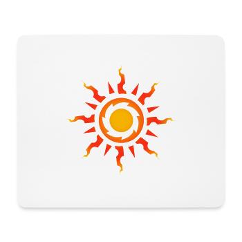 Idée de cadeau de tatouage tribal symbole soleil tribal - Tapis de souris (format paysage) - blanc - Devant