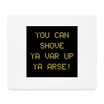 Fußball - Mousepad (Querformat) - Weiß - Vorne