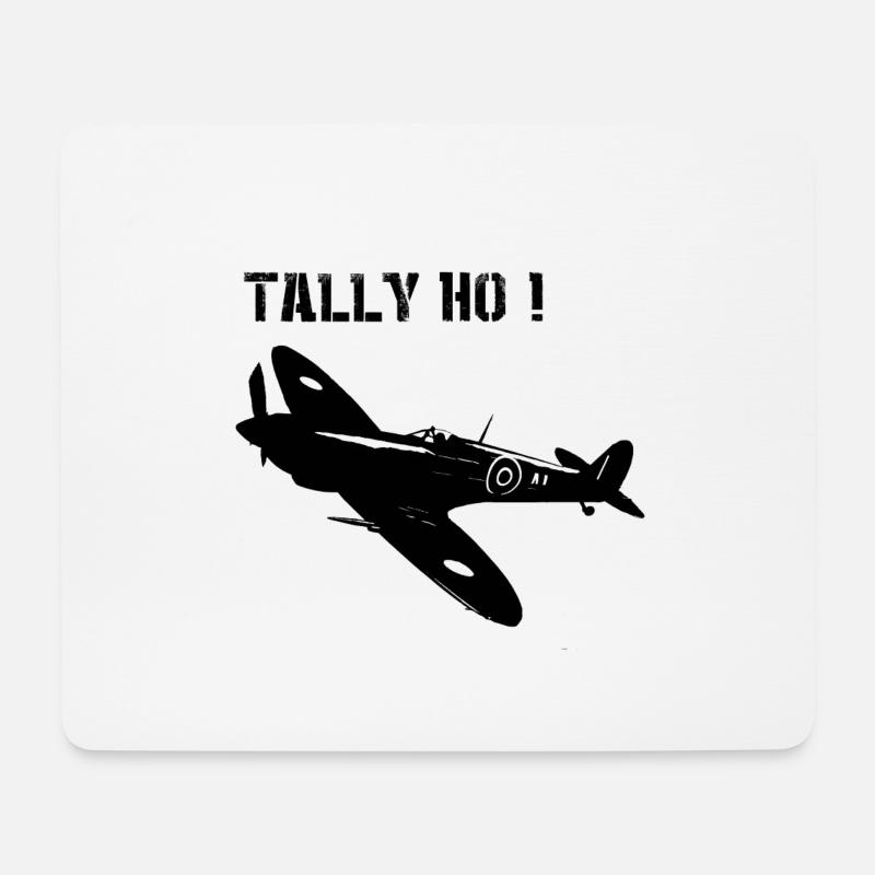 SPITFIRE TALLY HO - Mousepad (Querformat) - Weiß