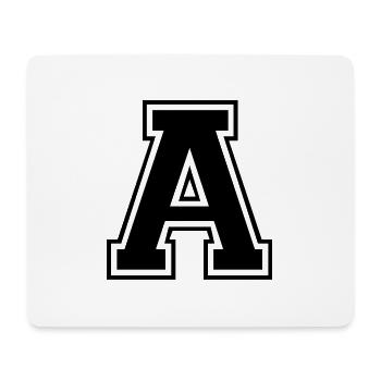 a - Mousepad (Querformat) - Weiß - Vorne
