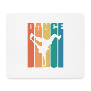 Retro Breakdancing Hip Hop Dance Breakdance Trick - Mousepad (Querformat) - Weiß - Vorne